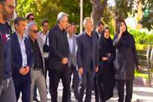 بازدید رئیس دانشگاه،مشاورعالی رئیس دانشگاه و معاون توسعه مدیریت و منابع دانشگاه از ۱۵ پروژه عمرانی سلامت محور در شیراز